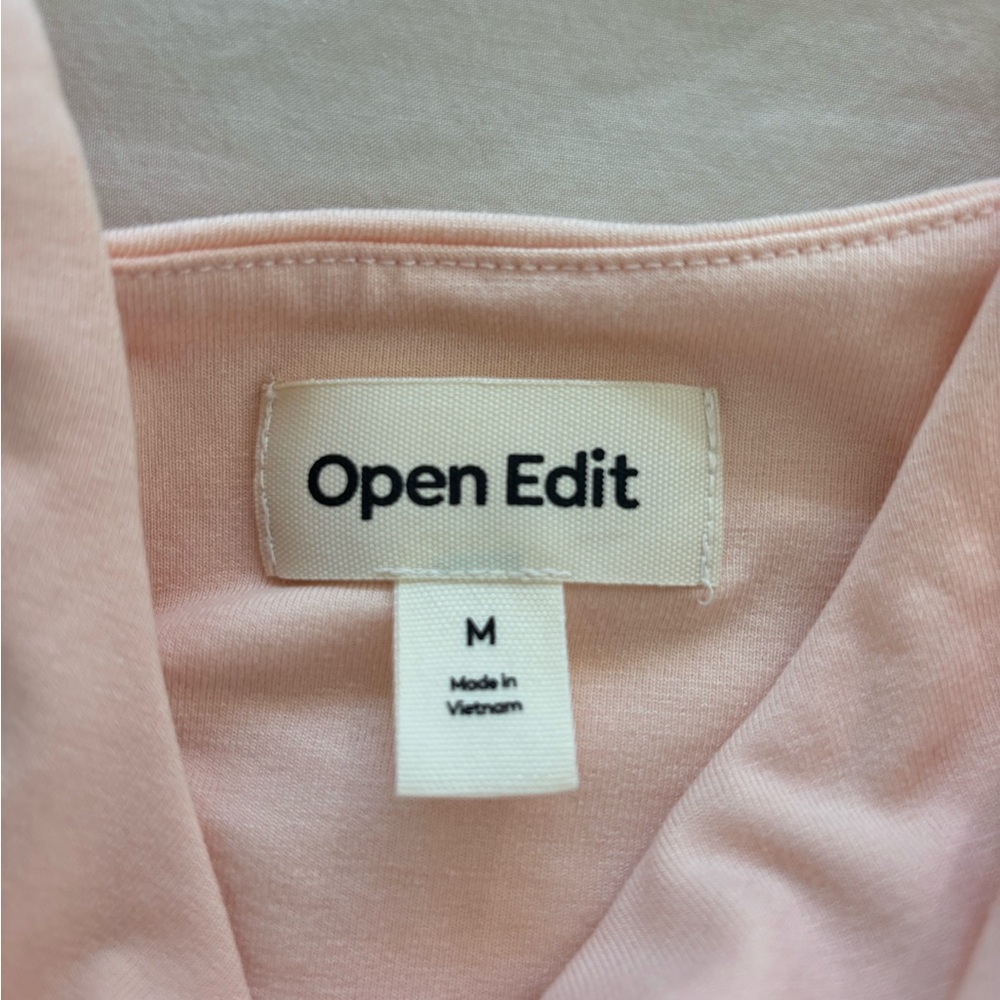 NORDSTROM OPEN EDIT Peach Ruched Tank - Picture 5 of 8